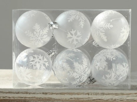Decorazione Natalizia Sospesa Unisex Palline con Lucentezza
