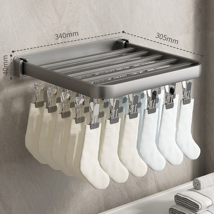 Stendibiancheria Tre Ante con Aste e Clip Organizer Salvaspazio - Vesarelli