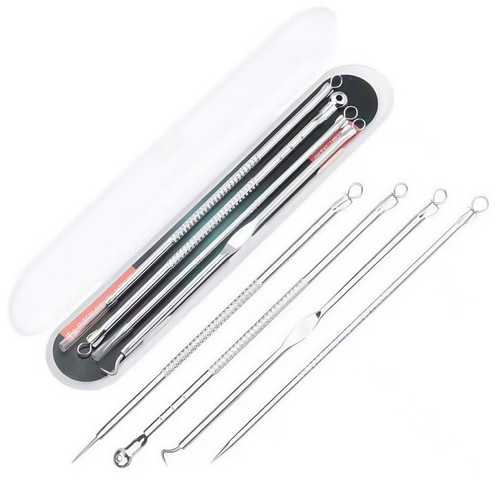 Set Professionale Rimuovi Punti Acne Acciaio Inox Unisex