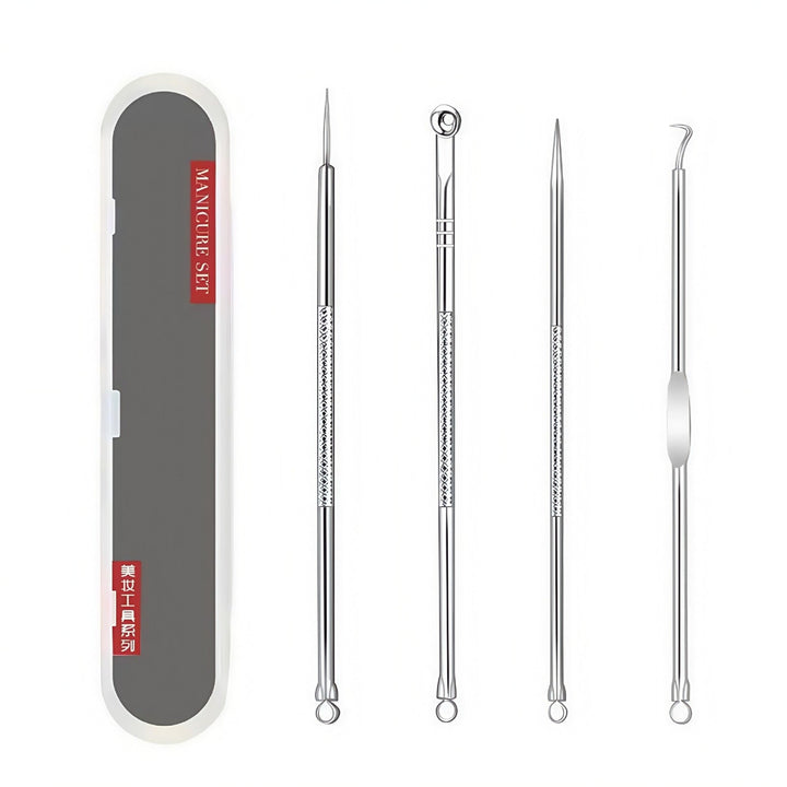 Set Professionale Rimuovi Punti Acne Acciaio Inox Unisex - Vesarelli