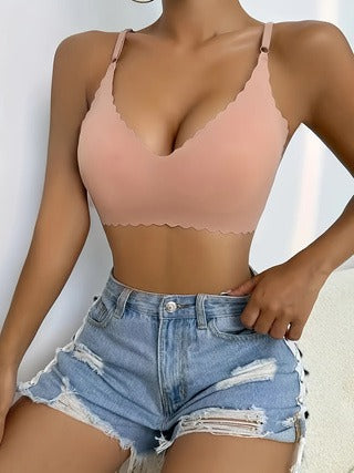 Bralette Donna Estiva Imbottita Senza Ferretto Comoda
