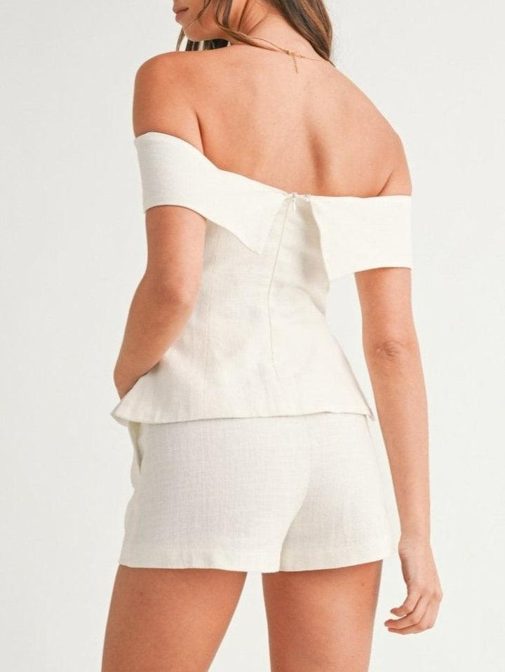 Completo Donna Due Pezzi Cotone Lino Abito Elegante Leggero