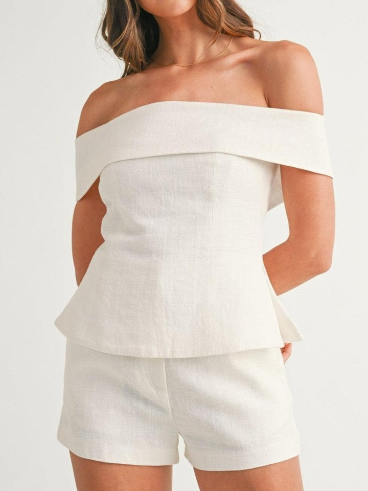 Completo Donna Due Pezzi Cotone Lino Abito Elegante Leggero