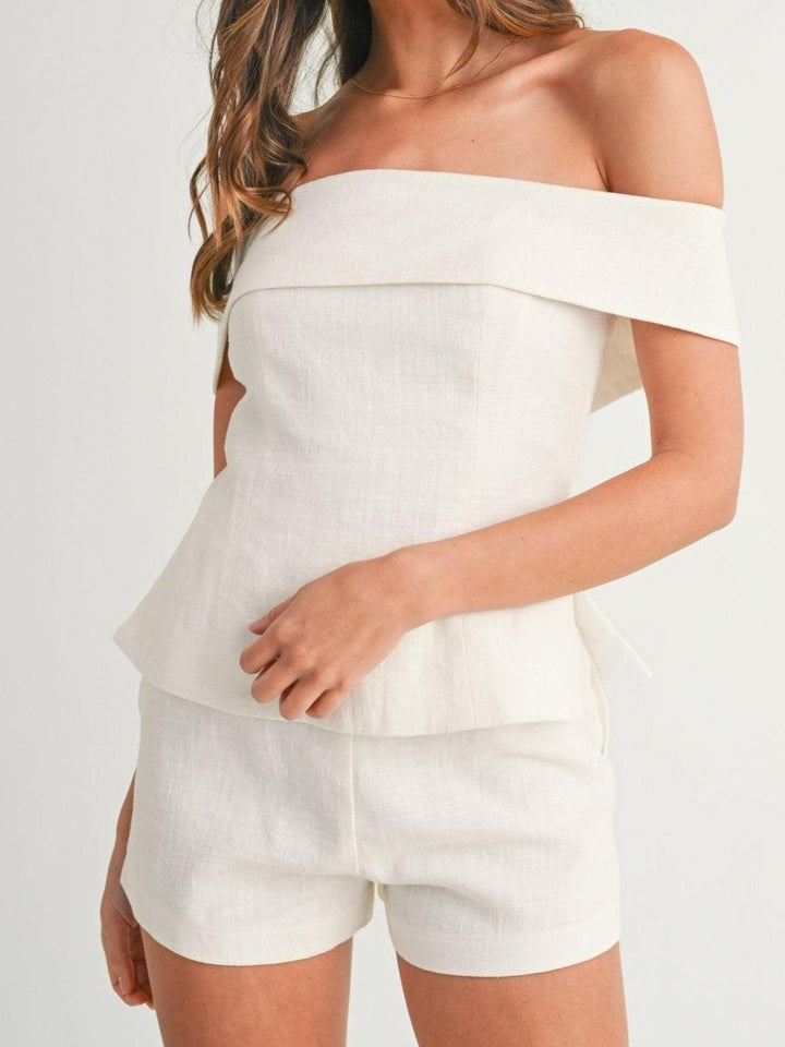 Completo Donna Due Pezzi Cotone Lino Abito Elegante Leggero