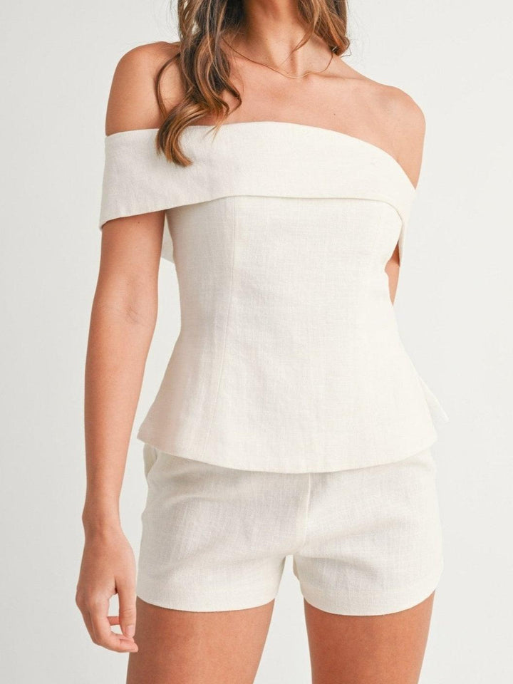 Completo Donna Due Pezzi Cotone Lino Abito Elegante Leggero