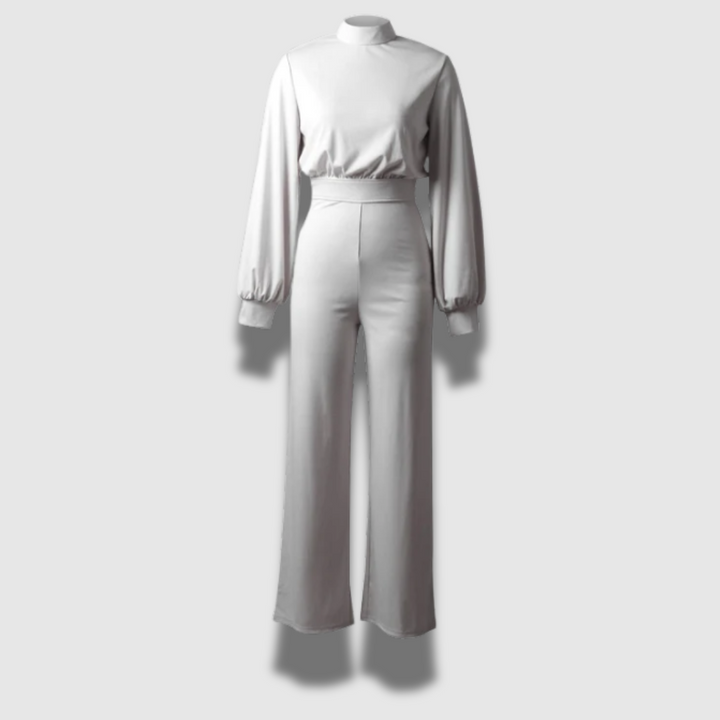 Tuta Donna con Colletto in Piedi Design Elegante Slim