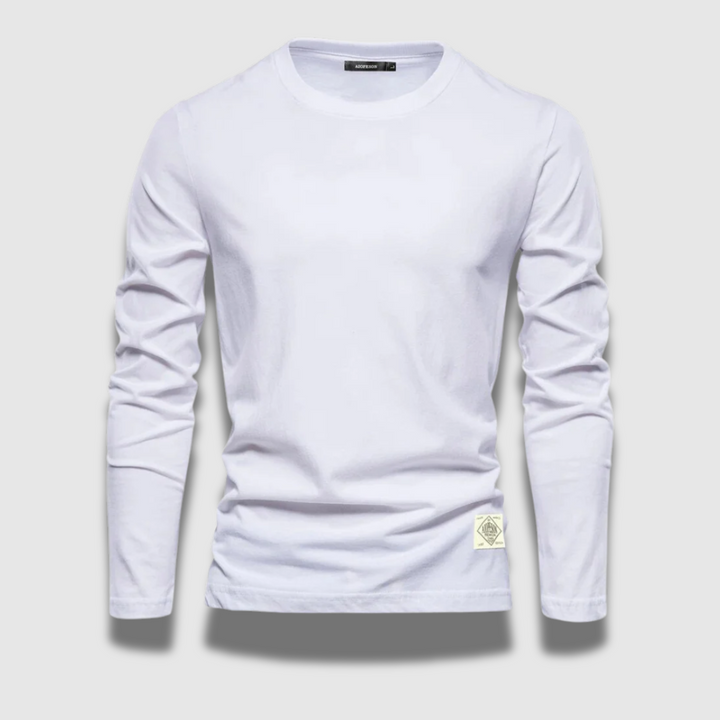 Maglietta Uomo Maniche Lunghe Elegante Casual Slim Fit - Vesarelli
