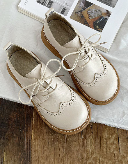 Scarpe Oxford Donna Punta Quadrata Larga - Vesarelli