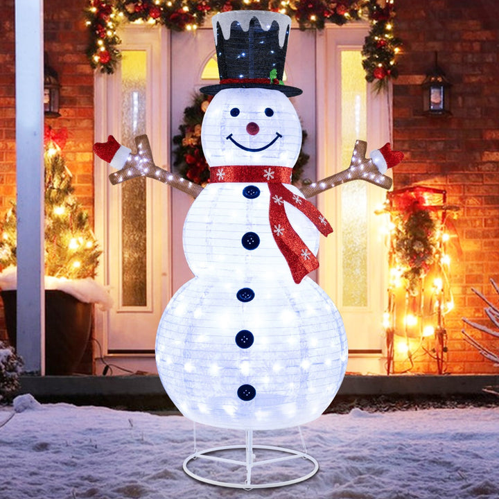 WinterGlow – Decorazione a forma di pupazzo di neve pop-up illuminato per prato o veranda 1