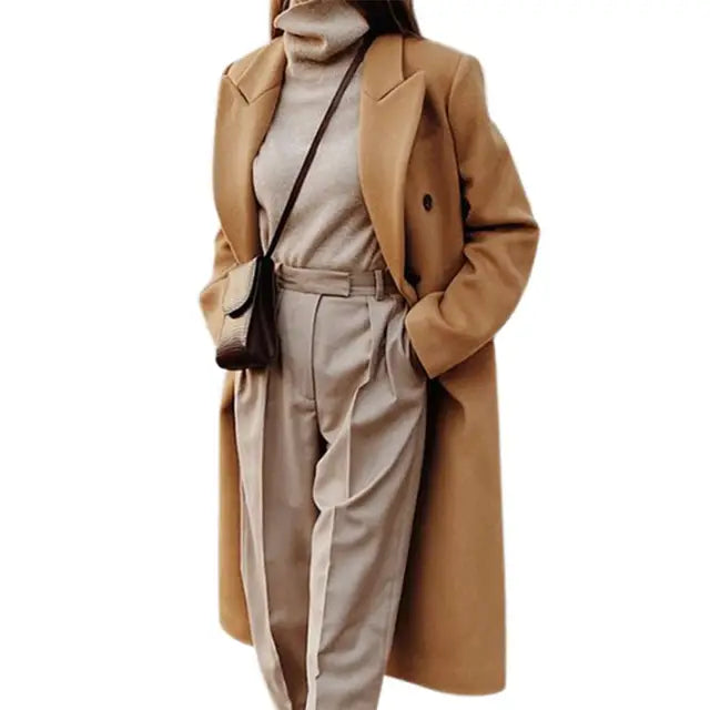 Cappotto Donna in Lana Stile Elegante