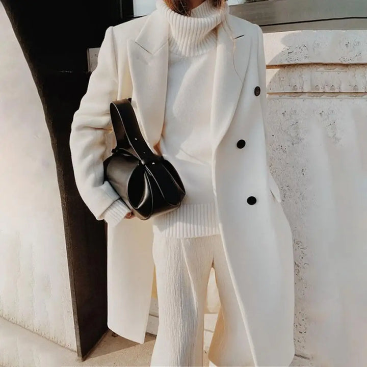 Cappotto Donna in Lana Stile Elegante - Vesarelli