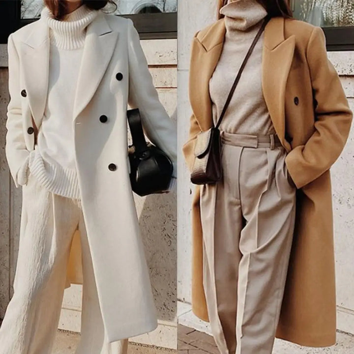 Cappotto Donna in Lana Stile Elegante