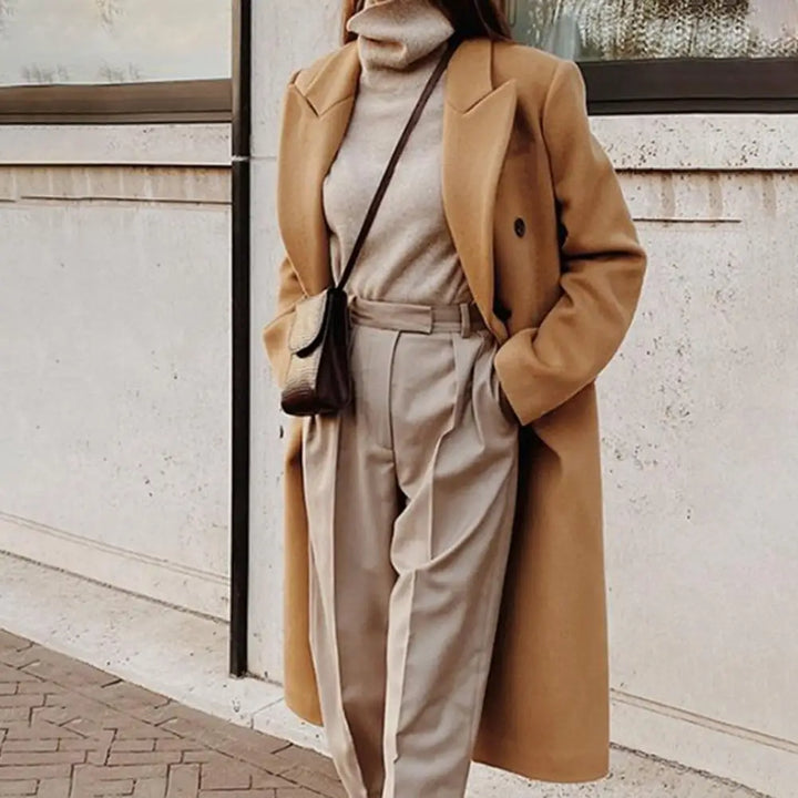 Cappotto Donna in Lana Stile Elegante