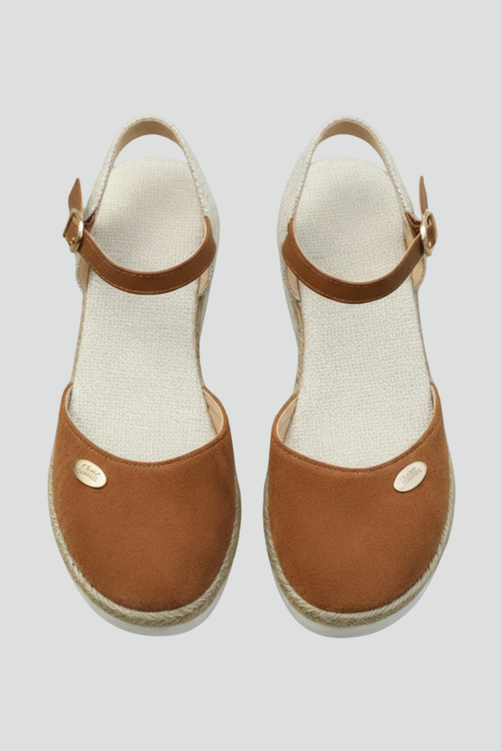 Espadrillas Donna Punta Chiusa Sandali Cinturino Slingback - Vesarelli