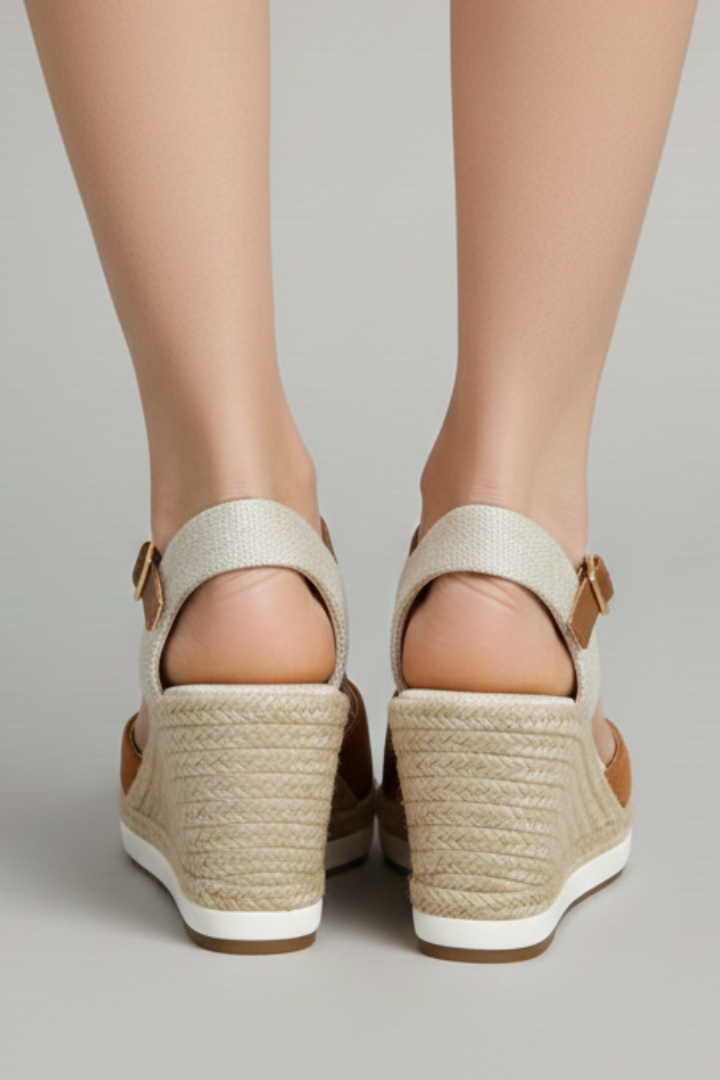Espadrillas Donna Punta Chiusa Sandali Cinturino Slingback