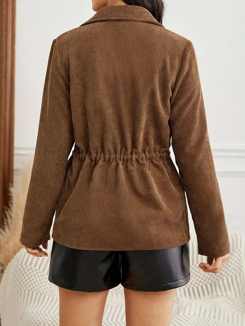 Giacca Uomo in Velluto a Coste Stile Utility Casual