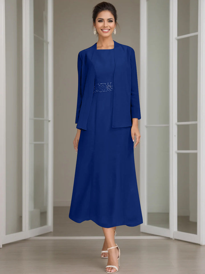 Abito Formale Donna Tessuto Leggero Scollo a V Elegante