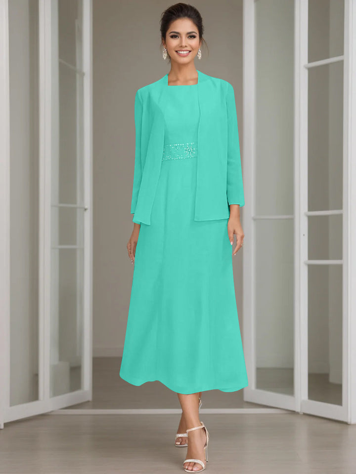 Abito Formale Donna Tessuto Leggero Scollo a V Elegante