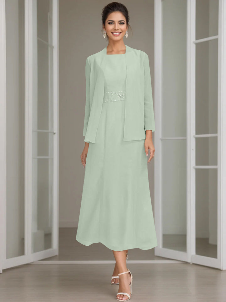 Abito Formale Donna Tessuto Leggero Scollo a V Elegante