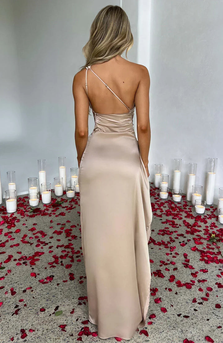 Abito Cerimonia Donna Spacco Alto Elegante
