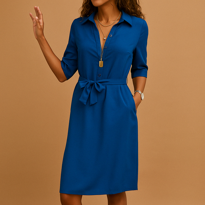 Abito Midi Donna Casual Vestibilità Comoda