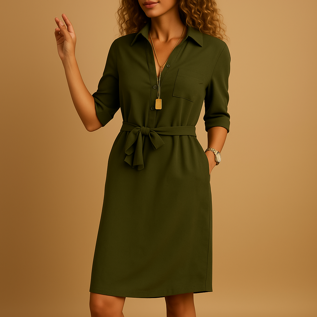 Abito Midi Donna Casual Vestibilità Comoda