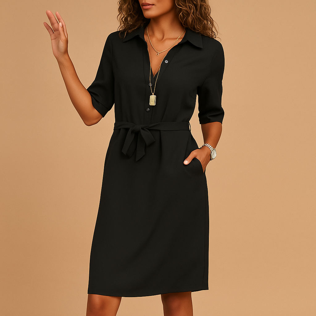 Abito Midi Donna Casual Vestibilità Comoda