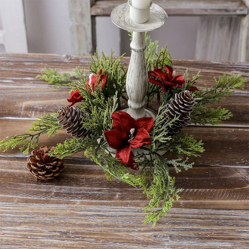 WreathElegance | Centrotavola portacandele per decorazioni natalizie 3