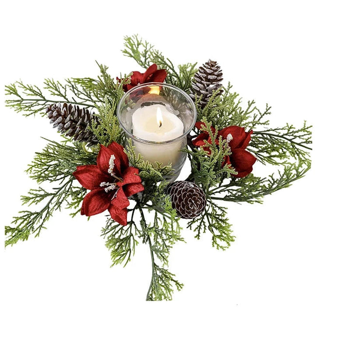 WreathElegance | Centrotavola portacandele per decorazioni natalizie 6