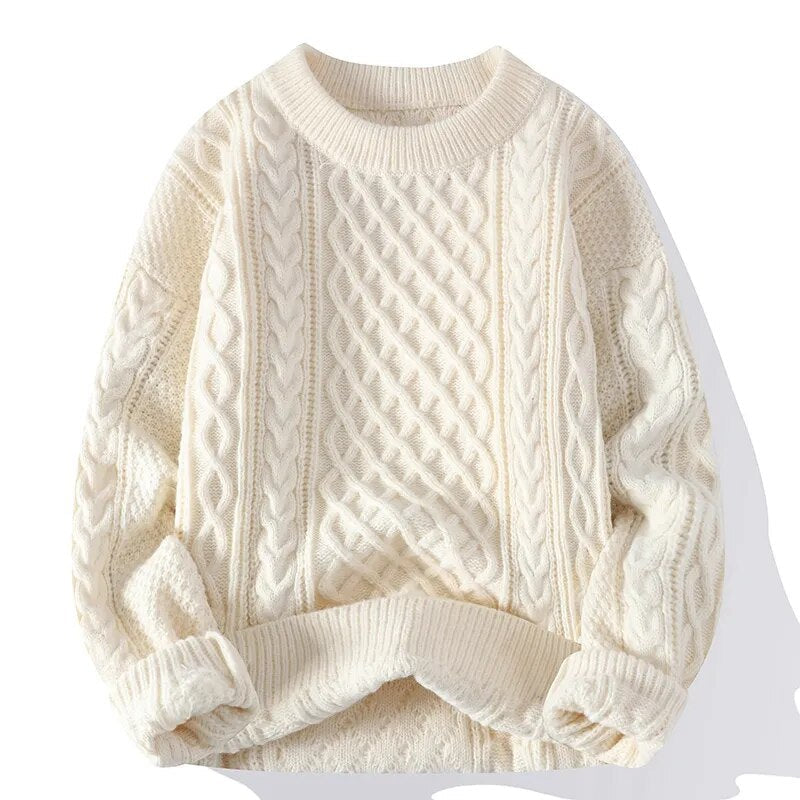 Maglione Uomo Vintage in Lana Caldo Stile Retrò