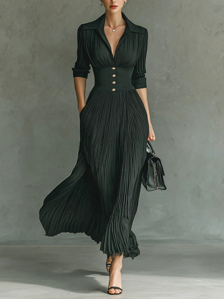 Abito Maxi Donna Elegante Tessuto Morbido Aderente