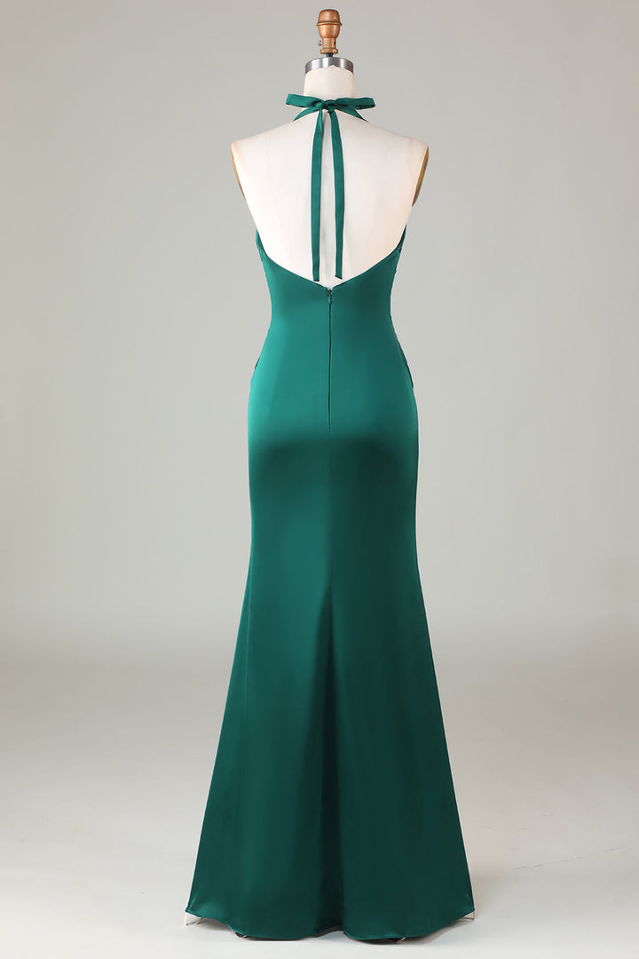 Abito Cerimonia Donna Elegante Scollo Classico