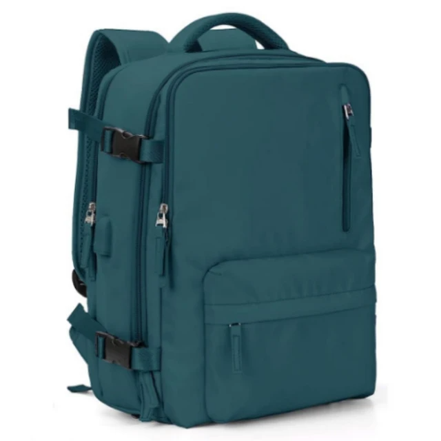 Zaino Impermeabile da Viaggio con Spallacci Ergonomici e Scomparto per Laptop Fino a 17 Pollici – 25 Litri, Nero/Blu/Nero Oliva 10