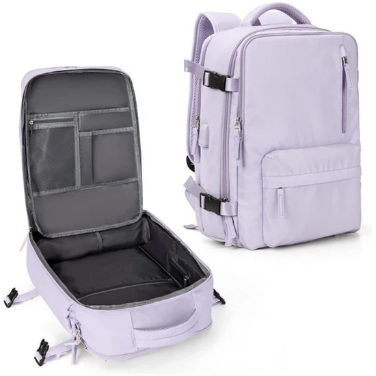 Zaino Impermeabile da Viaggio con Spallacci Ergonomici e Scomparto per Laptop Fino a 17 Pollici – 25 Litri, Nero/Blu/Nero Oliva 11