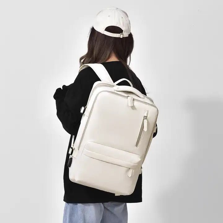 Zaino Impermeabile da Viaggio con Spallacci Ergonomici e Scomparto per Laptop Fino a 17 Pollici – 25 Litri, Nero/Blu/Nero Oliva 4