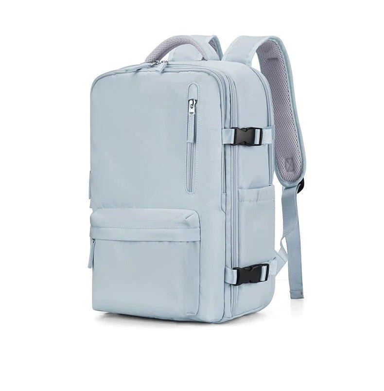 Zaino Impermeabile da Viaggio con Spallacci Ergonomici e Scomparto per Laptop Fino a 17 Pollici – 25 Litri, Nero/Blu/Nero Oliva 7