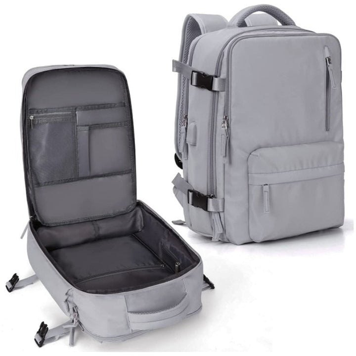 Zaino Impermeabile da Viaggio con Spallacci Ergonomici e Scomparto per Laptop Fino a 17 Pollici – 25 Litri, Nero/Blu/Nero Oliva 9
