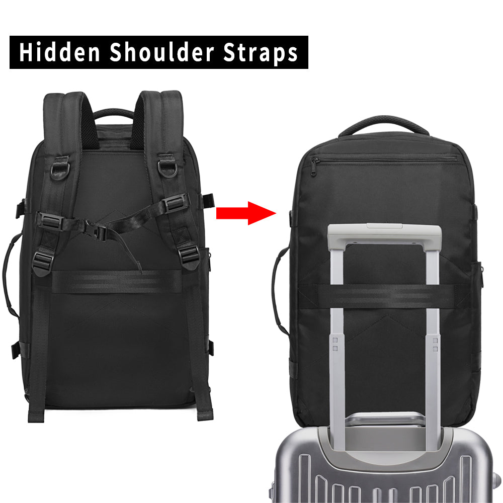 Zaino da viaggio BANGE Overnight, borsa da weekend da 40 litri con approvazione di volo FAA 3