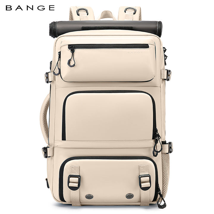 Zaino da viaggio multifunzionale BANGE con protezione antifurto rimovibile e scomparti per le scarpe 11