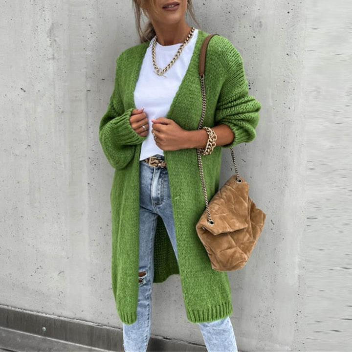 Gilet Lungo Donna in Maglia Casual