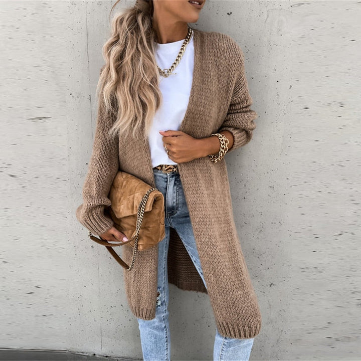 Gilet Lungo Donna in Maglia Casual