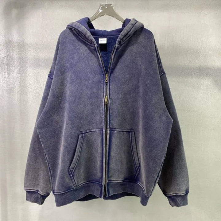Felpa Con Cappuccio Batik-Wash per Uomo | Zelara