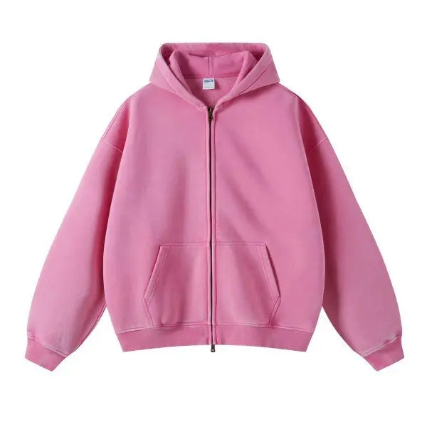 Felpa Con Cappuccio Batik-Wash per Uomo | Zelara Rosa