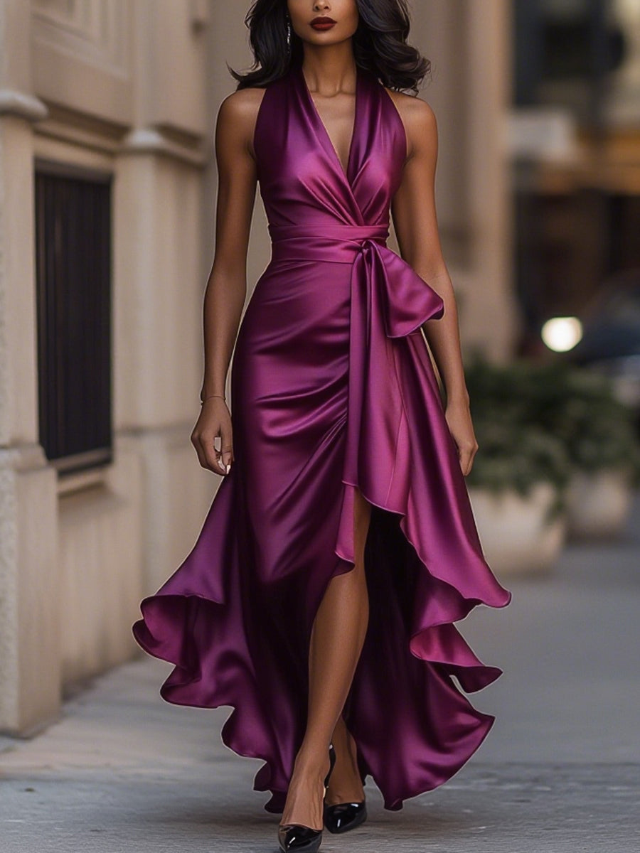 Zelina | Elegante Abito da Sera Lungo Avvolgente 11