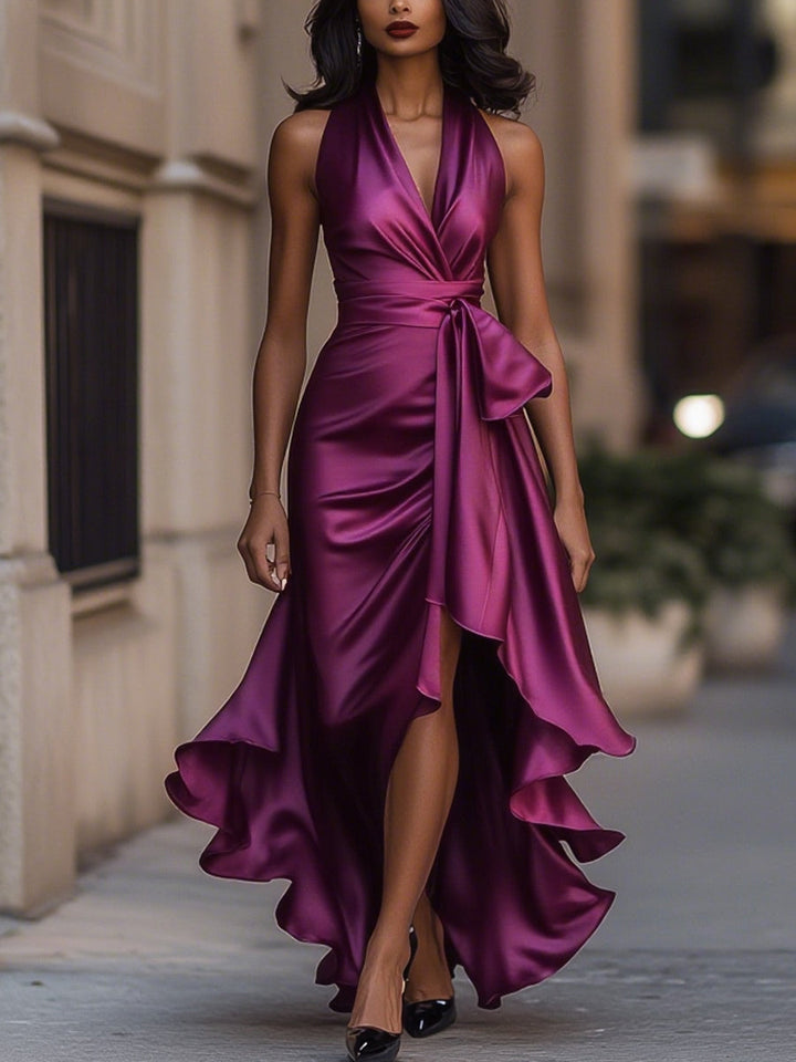 Zelina | Elegante Abito da Sera Lungo Avvolgente 11