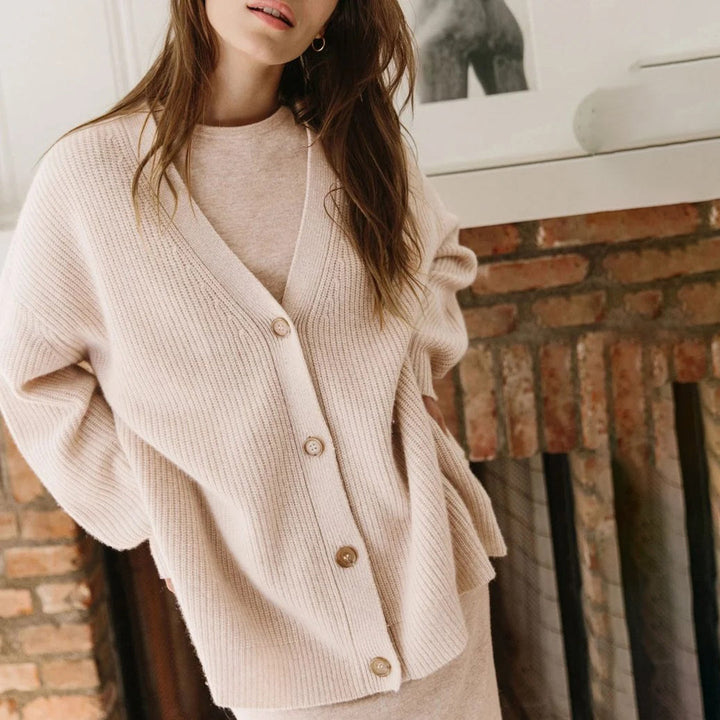 Zelvani | Cardigan Lungo In Cashmere Morbido Rosa