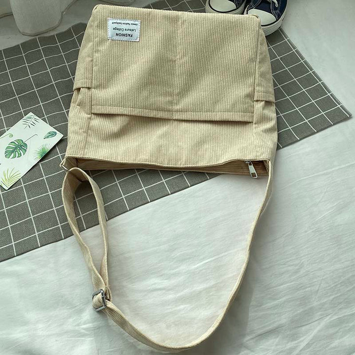 Borsa Tracolla Donna in Velluto a Coste Classica