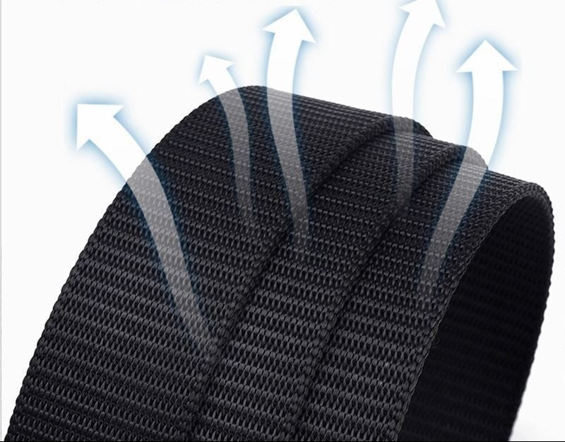 Cintura Uomo in Nylon Resistente Fibbia Automatica Stile Outdoor