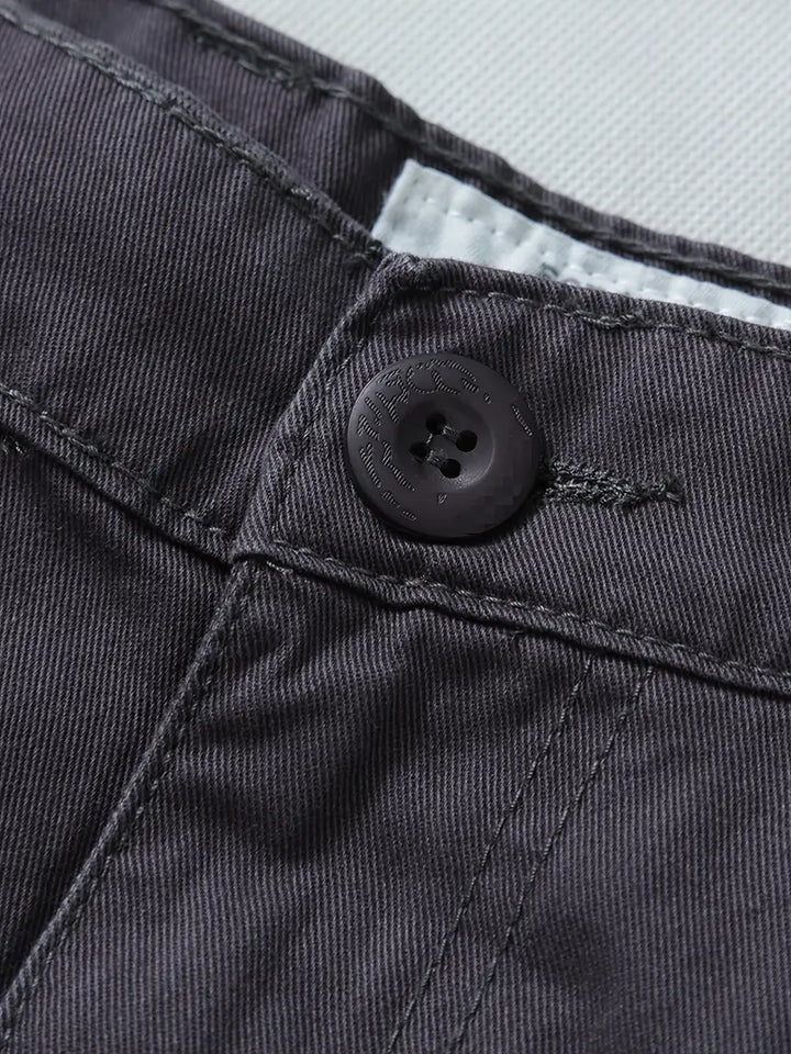 Pantaloni Cargo Uomo Cotone Comodi Vestibilità Regolare
