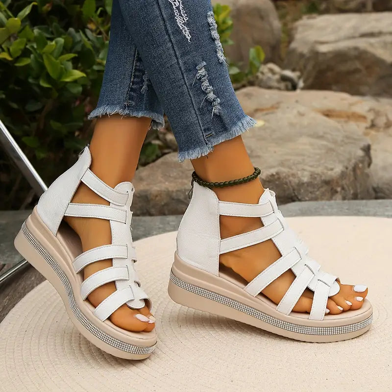 Sandali Ortopedici Donna Strass Moderni Comodi